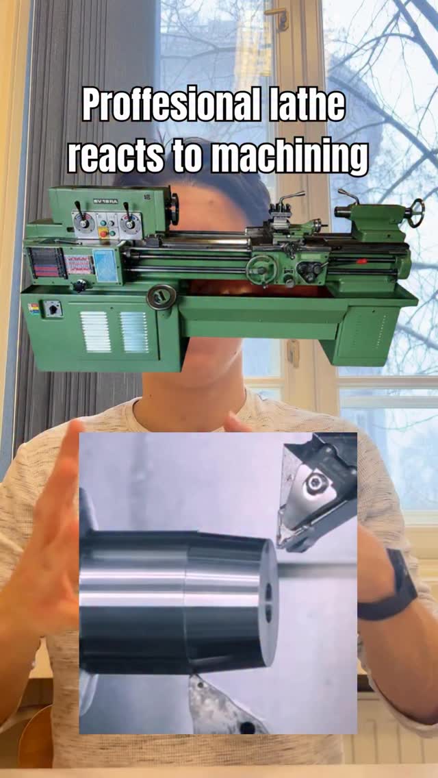 Professional lathe reacts to machining #comedy #funny #memes #explore #fyp